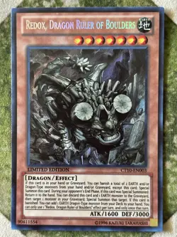 YuGiOh REDOX, DRAGON RULER OF BOULDERS Secret Rare Limited Edition CT10-EN003 - Image 2
