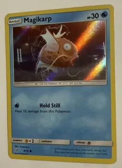 Pokemon TCG Card Magikarp Detective Pikachu 8/18 Holo Common Near Mint - Image 3