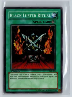 Yu-Gi-Oh! Card - Black Luster Ritual SYE-025 - Super Rare Holo 1st Edition - LP - Image 1