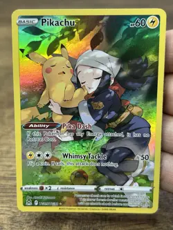 Pokemon TCG Pikachu TG05/TG30 Swsh11: Lost Origin Trainer Gallery Holo Card - Image 3