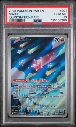 Pokemon TCG Minior Card 201/182 Paradox Rift Gem Mint 10 - Image 1