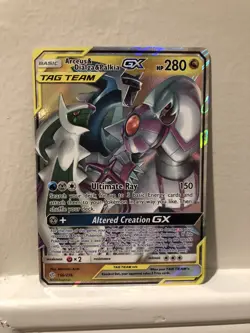 Arceus & Dialga & Palkia GX 156/236 FULL ART COSMIC ECLIPSE Pokemon Card NM/M - Image 1
