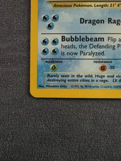 Gyarados 7/130 Base Set 2 Holo Rare Vintage Pokemon Card - NM / LP - Image 3