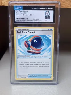 CGC WORLD RECORD Full Face Guard 148/203 Uncommon | Evolving Skies Pokemon Card - Image 1