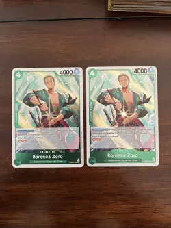 (2) x One Piece Roronoa Zoro PRB02-006 The Best Volume 2 Foil Card English - Image 1