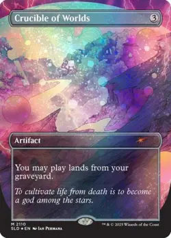 MTG English Crucible of Worlds (Galaxy Foil) NM Foil Secret Lair - Image 1