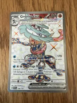 Greninja ex 198/167 SV06 Twilight Masquerade Holo Rare Pokemon Card NM/Mint Eng - Image 1
