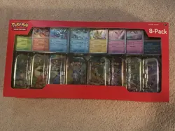 Pokemon TCG Prismatic Evolutions Costco 8 Mini-Tin Bundle w/ Promo Cards NEW - Image 1