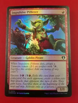 1x Impulsive Pilferer | FOIL | Commander Masters | MTG Magic Cards - Image 1