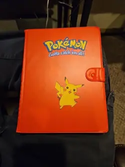 Vintage Pokemon Binder 28 Pages 4 Card Clean Wotc Era Orignal WITH 20 WOTC CARDS - Image 1