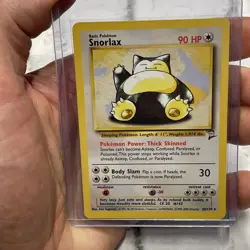 Snorlax 30/130 - RARE NON-HOLO - Base Set 2 - VINTAGE WOTC POKEMON CARD - NM Vtg - Image 1