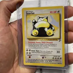 Snorlax 30/130 - RARE NON-HOLO - Base Set 2 - VINTAGE WOTC POKEMON CARD - NM Vtg - Image 2