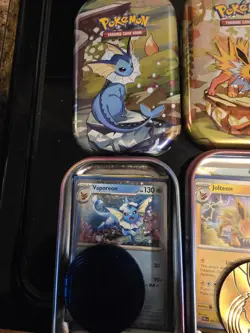 Pokemon Prismatic Evolutions Costco Mini Tins Cosmo Promo Cards (8 Cards Total) - Image 2