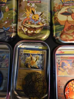 Pokemon Prismatic Evolutions Costco Mini Tins Cosmo Promo Cards (8 Cards Total) - Image 3