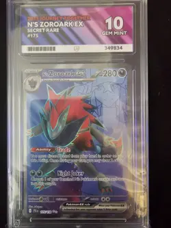 Pokemon TCG N's Zoroark EX Journey Together Ultra Rare Card 175/159 Ace 10 - Image 1