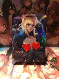 Artoria Fate/ Grand Order Waifu Card Goddess Story CCG Anime Hentai Waifu Card - Image 1