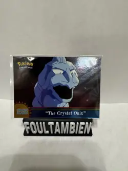 1999 Topps Pokemon Tv Animation Edition The Crystal Onix Foil Card - Image 1