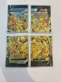 Pikachu V-Union Promo Cards Holo SWSH139 SWSH140 SWSH141 SWSH142 NM Condition - Image 1