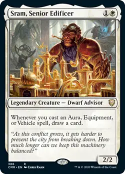 1 x Sram, Senior Edificer - Theme Deck Exclusive - Commander Legends - NM-Mint - - Image 1