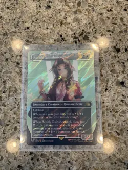 Aerith Gainsborough (Borderless) (Surge Foil) Final Fantasy Foil Magic MTG 519 - Image 1