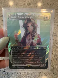 Aerith Gainsborough (Borderless) (Surge Foil) Final Fantasy Foil Magic MTG 519 - Image 2