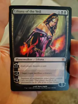 MTG Liliana of the Veil Innistrad Magic the Gathering LP Condition - Image 1