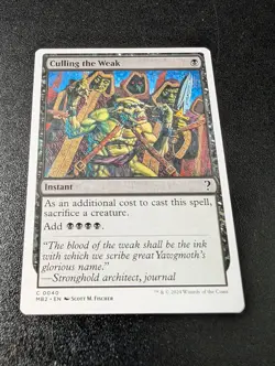 Culling The Weak • White Border • Mystery Booster 2 • Pack Fresh • MTG (2207) - Image 1