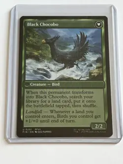 Black Chocobo / Raise a Chocobo 201 MTG Final Fantasy 2025 Mint - 9.0 + Non Foil - Image 1