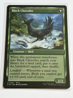Black Chocobo / Raise a Chocobo 201 MTG Final Fantasy 2025 Mint - 9.0 + Non Foil - Image 3