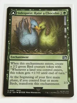 Black Chocobo / Raise a Chocobo 201 MTG Final Fantasy 2025 Mint - 9.0 + Non Foil - Image 4