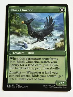 Black Chocobo / Raise a Chocobo 201 MTG Final Fantasy 2025 Mint - 9.0 + Non Foil - Image 5