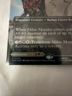 Miles Morales (0234) (Borderless) Marvel's Spider-Man Foil Near Mint MTG - Image 2