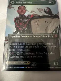 Miles Morales (0234) (Borderless) Marvel's Spider-Man Foil Near Mint MTG - Image 3