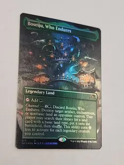 MTG Magic Kamigawa Neon Dynasty Foil Borderless Boseiju, Who Endures - Image 4
