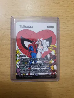 Mtg Magic Wedding Ring Spider-Man Mythic Rare Borderless Artifact 0007 - Image 1