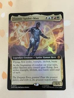 Magic The Gathering, Cosmic Spider-Man, ENG, NM, Foil, Extended Art - Image 1