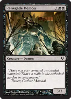 MTG - Renegade Demon - Foil - Avacyn Restored - NM, English Magic FLAT RATE SHIP - Image 1