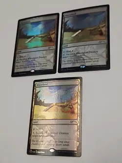 Mtg Magic 3x Foil Wasteland Swcret Lair Mark Poole - Image 1