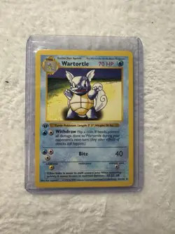 Pokemon Base Set 1st Edition Shadowless Wartortle 42/102 NM - Image 1