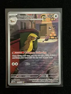 Gumshoos 153/132 Illustration Rare Pokemon Mega Evolution PERFECT CONDITION - Image 1