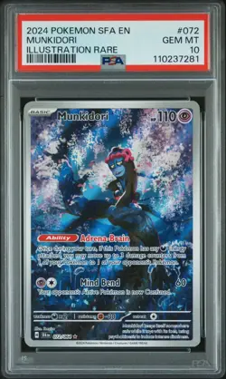 2024 Pokemon Shrouded Fable Munkidori Illustration Rare #072/064 PSA 10 - Image 1