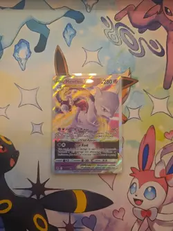 Pokemon Go Mewtwo VSTAR Holo Ultra Rare TCG Card 031/078 NM/M Condition - Image 1