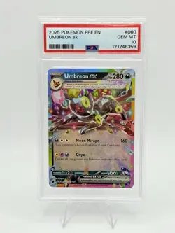 Gem Mint - 2025 Pokemon Pre En-Prismatic Evolutions Umbreon Ex PSA 10 - Image 1