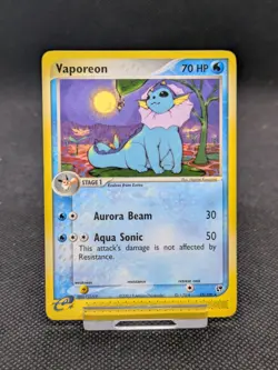 Pokemon TCG Vaporeon Sandstorm 25/100 Regular Rare LP-NM - Image 1