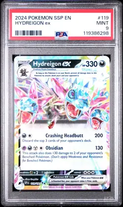 2024 POKEMON SSP EN-SURGING SPARKS #119 HYDREIGON EX PSA 9 - Image 1