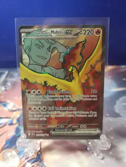 Destined Rivals Team Rockets Moltres EX 208/182 Pokemon TCG Full Art - Image 1