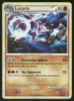 Pokemon Tcg Lucario [Holo] #14 Pokemon Call of Legends LP - Image 1