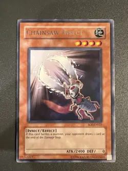 Yu-Gi-Oh! Chainsaw Insect SOI-EN021 Shadow of Infinity Unlimited Rare MP - Image 1