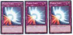 × 3 - Mirror Force - Mixed Sets Commons - Yu-Gi-Oh - Image 1