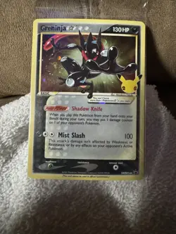 Greninja Gold Star SWSH144 Black Star Promo Holo Celebrations Pokemon Card NM - Image 1